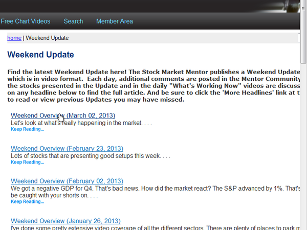 Welcome to StockMarketMentor