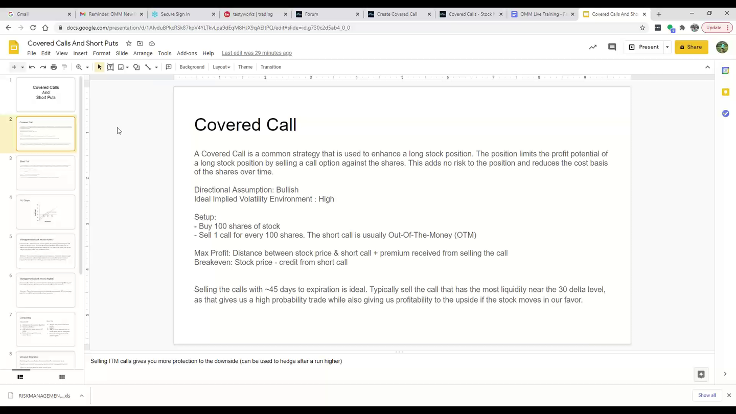 Recording:  OMM Position Updates and Live Training (February 24, 2021)