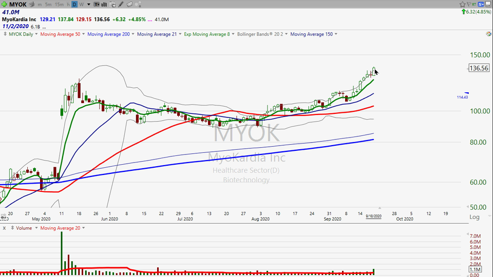 Here's how you trade MyoKardia ($MYOK) without having a heart attack. (September 18, 2020)