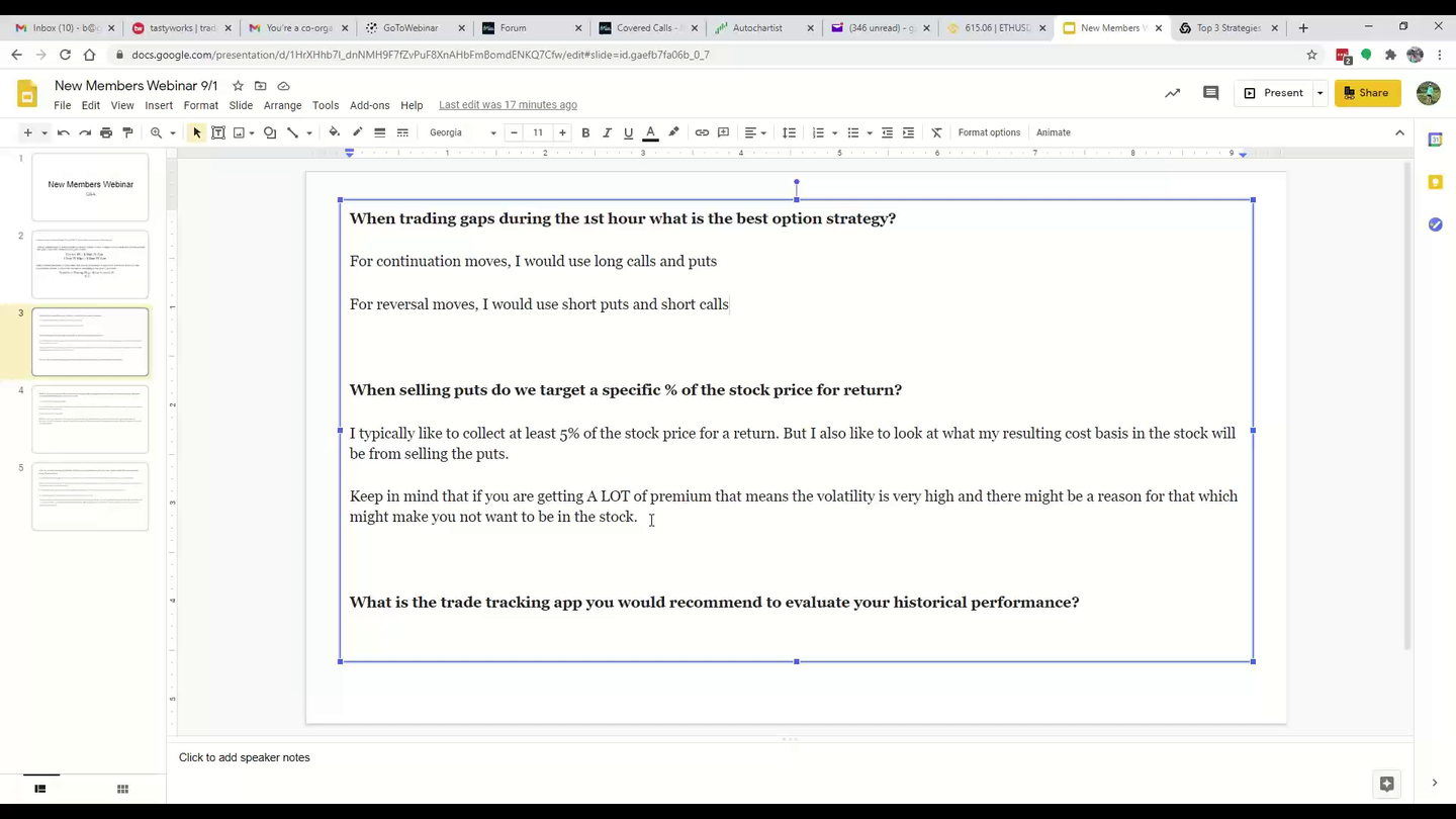 OMM Live Training Recording (December 03, 2020)